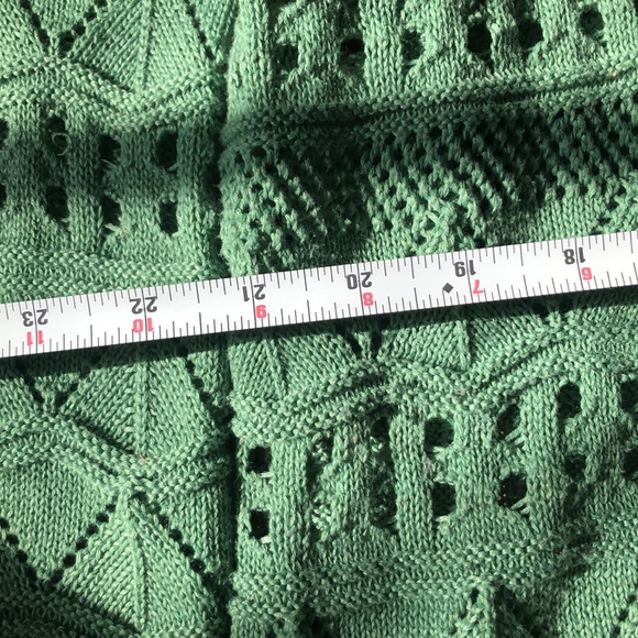 Miss Cherry High-Low Crew Neck Crochet Sweater - Picture 7 of 7